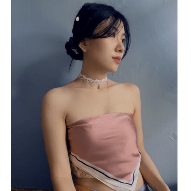 Vòng cổ ren xinh màu trắng - choker ren trắng