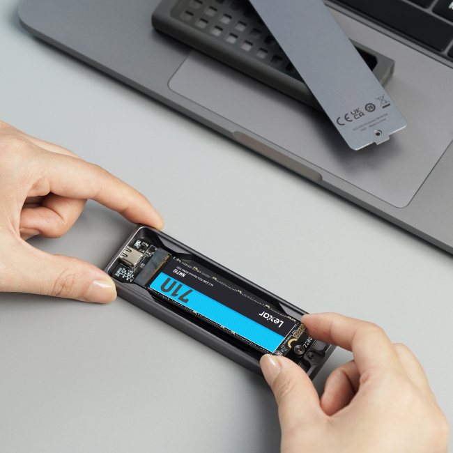 Box ổ cứng SSD Lexar E6 M.2 Enclosure hỗ trợ USB 3.2 Gen 2 M.2, Tốc độ cao 10Gbps, Bảo hành 12 tháng - Hàng chính hãng