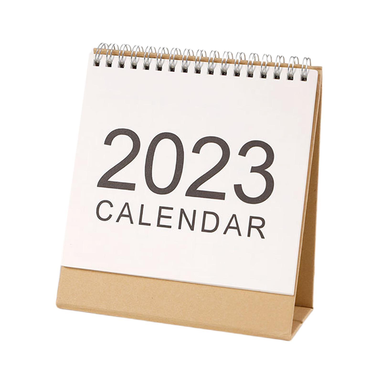 2Pcs Schedule Planner Sheet ,Monthly 2023 Desk Calendar for Desktop