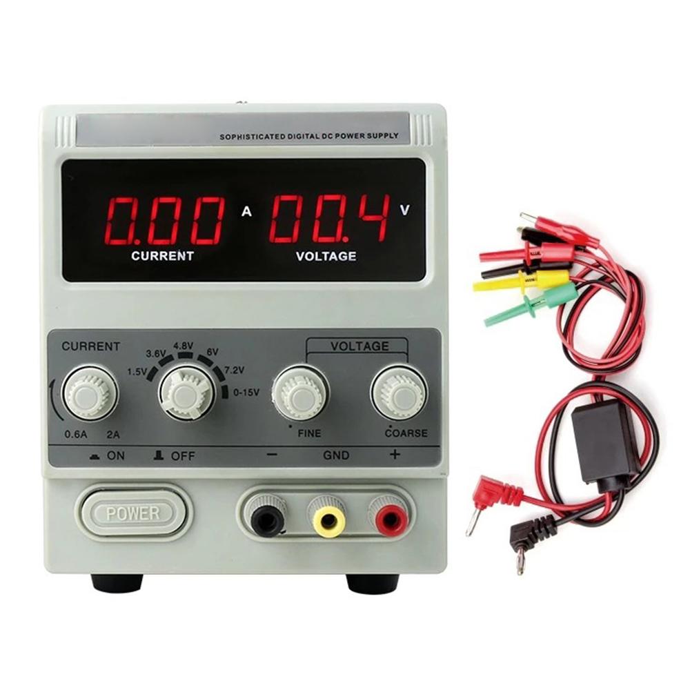 Bộ nguồn DC có thể thay đổi 15V 2A Màn hình kỹ thuật số Chuyển mạch có thể điều chỉnh Bộ nguồn được điều chỉnh cho điện thoại di động Sửa chữa máy tính xách tay Bảo trì