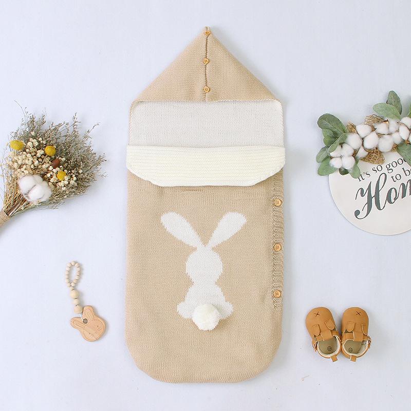 Hoạt Hình Cho Bé Thỏ Túi Ngủ Cho Bé Túi Ngủ Sơ Sinh Chăn Bao Thư Cho Xe Đẩy Chăn Ga Gối Đầm Bọc Ngủ Bao