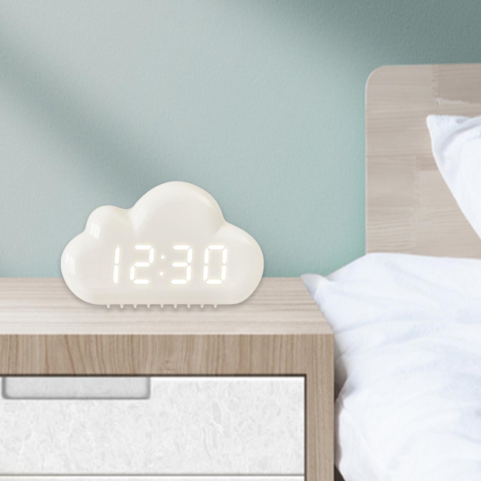 Digital Clock Sound Control Snooze Time Date Temperature Display