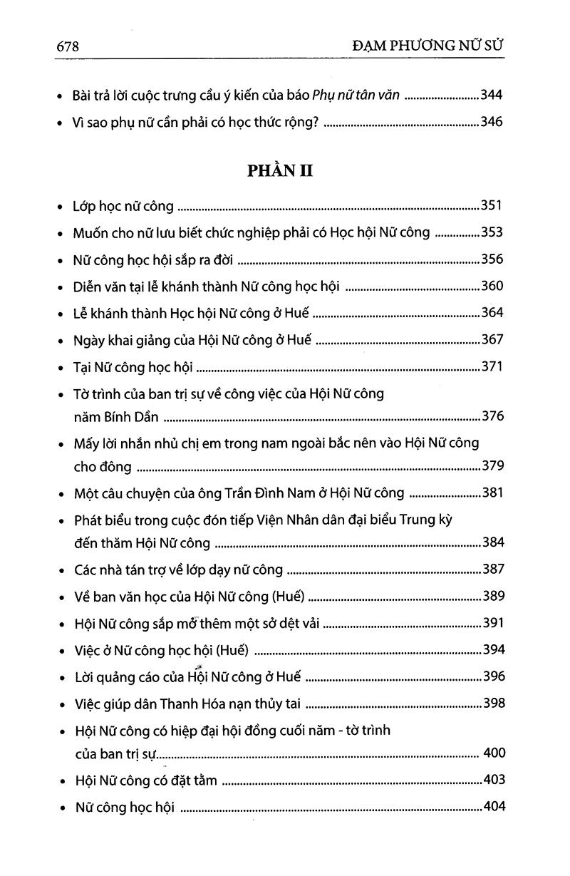 Sách Đạm Phương Nữ Sử - Vấn Đề Phụ Nữ Ở Nước Ta