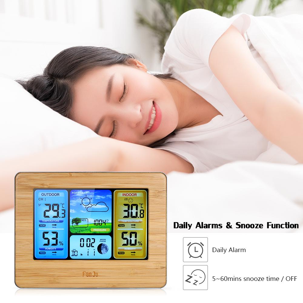 Đồng hồ đa chức năng, có báo thức, nhiệt kế