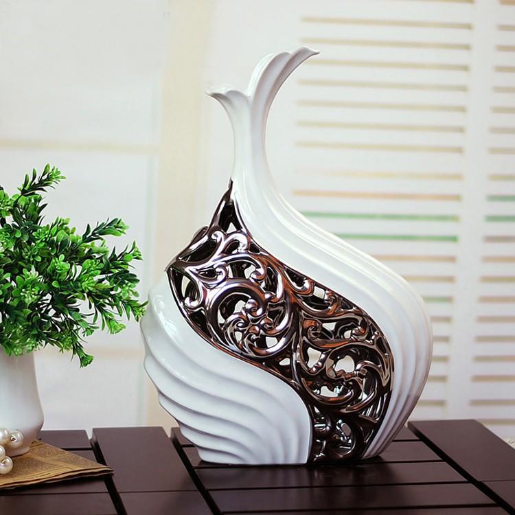 Bộ bình gốm sứ cao cấp trang trí phòng khách
