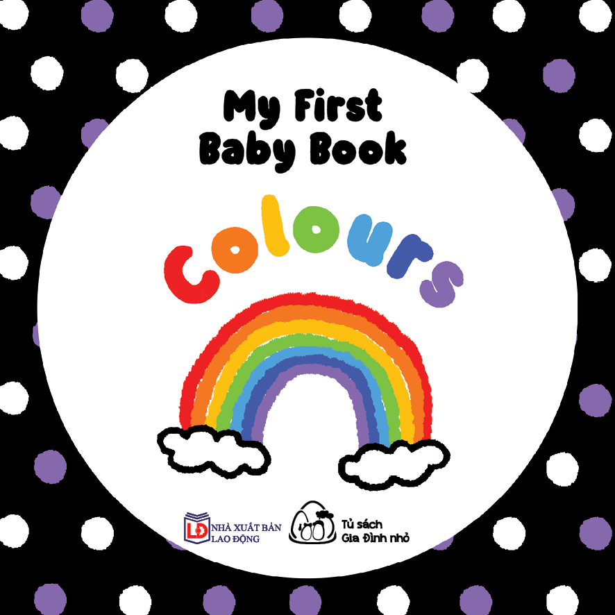 Sách Vải My First Baby Book ( 4 cuốn) - Tặng Decal kích thích thị giác 1 set