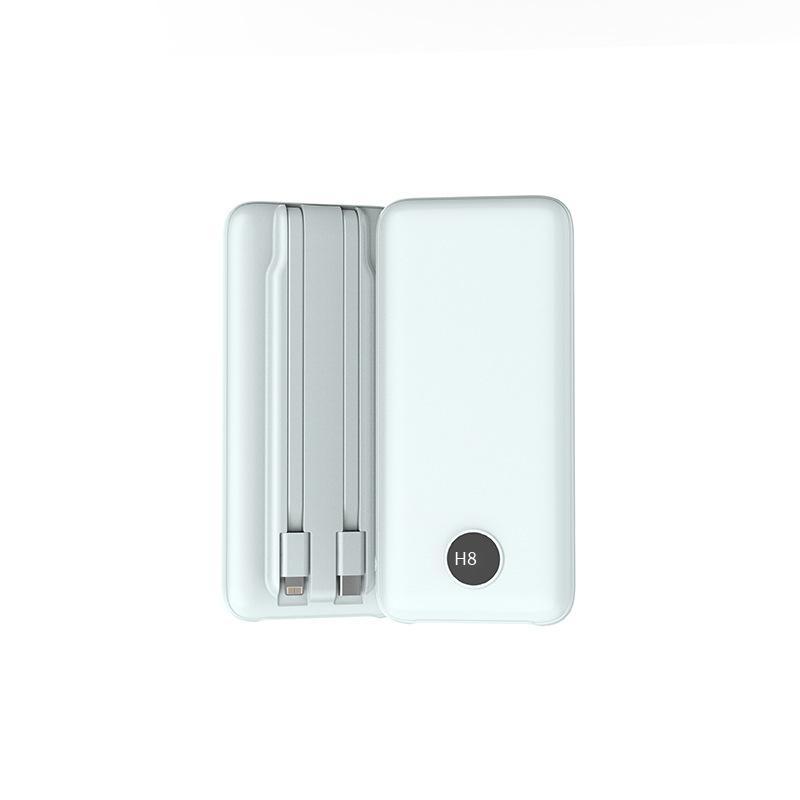 Kho báu sạc nhanh PD kiểu mới nhất 10000mAh màn hình kỹ thuật số di động nhỏ dung lượng lớn đi kèm với kho báu sạc dòng