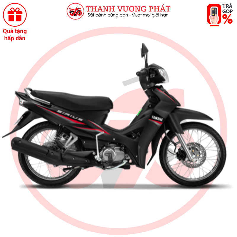 Xe số Yamaha Sirius - phiên bản Căm đĩa, động cơ 110cc, phanh đĩa, bảo hành 3 năm / 30.000 km