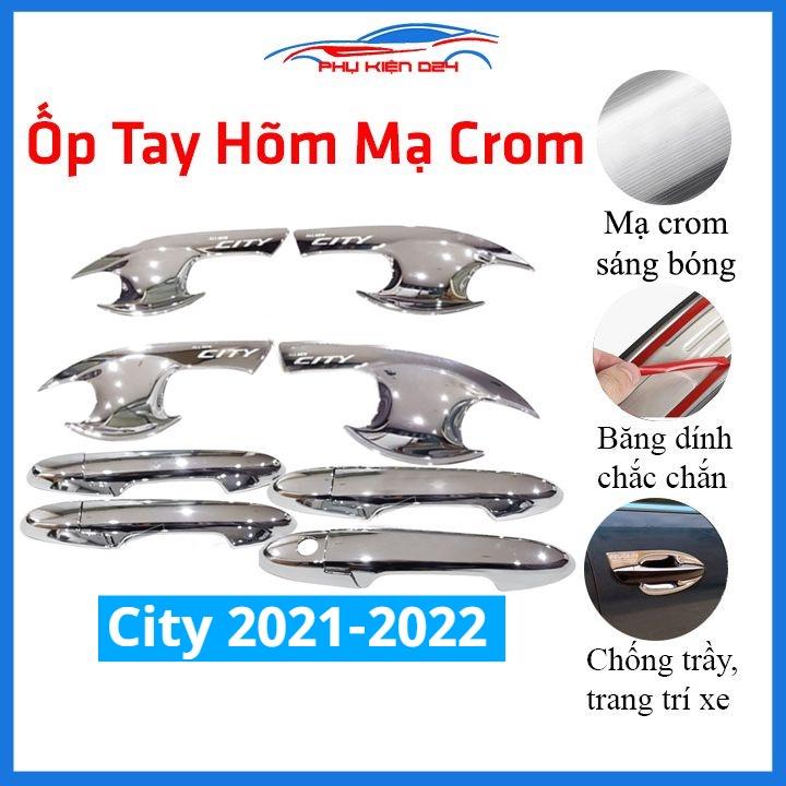 Ốp tay hõm mạ crom City 2021-2022 sáng bóng chống trầy bảo vệ cửa xe ô tô