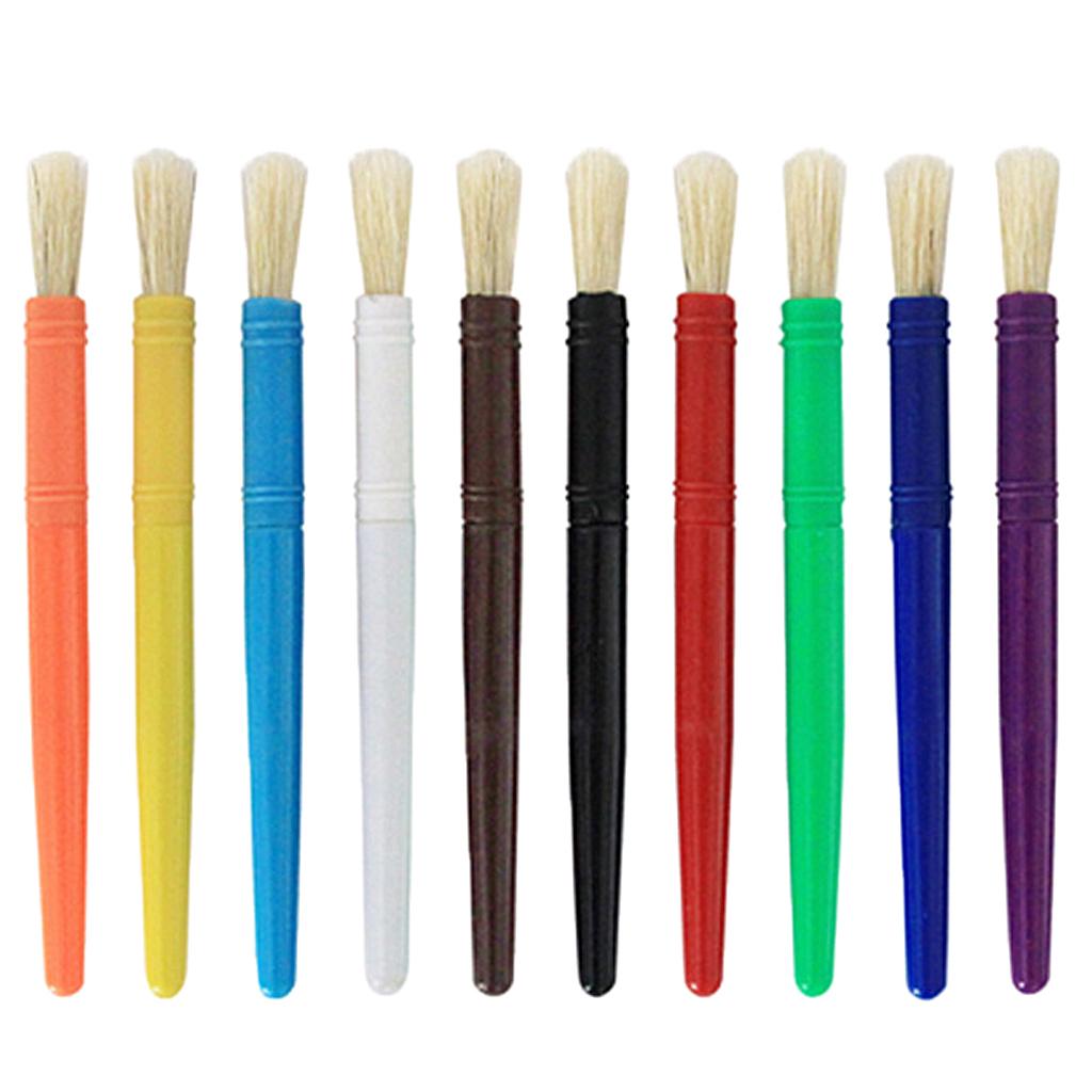 10/20Pcs Kids Artist Paint Brushes for Watercolor Oil Acrylic Painting Arts Tool