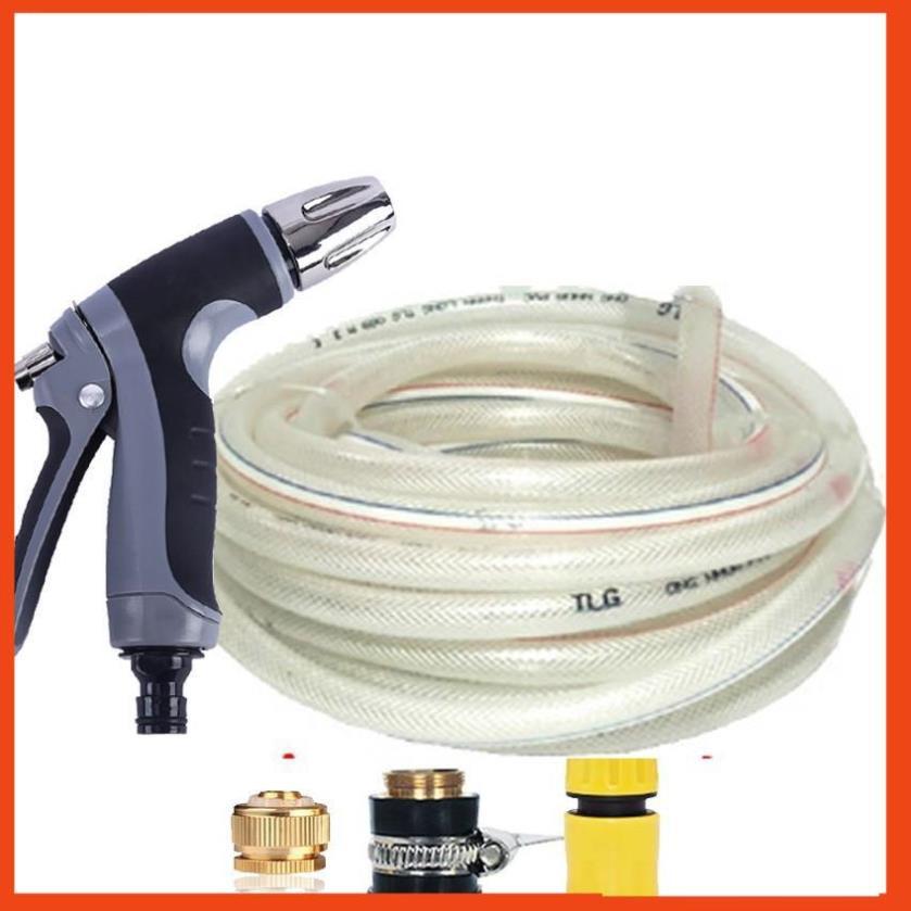 Bộ dây và vòi xịt rửa xe tưới cây tăng áp 3-5m 206817