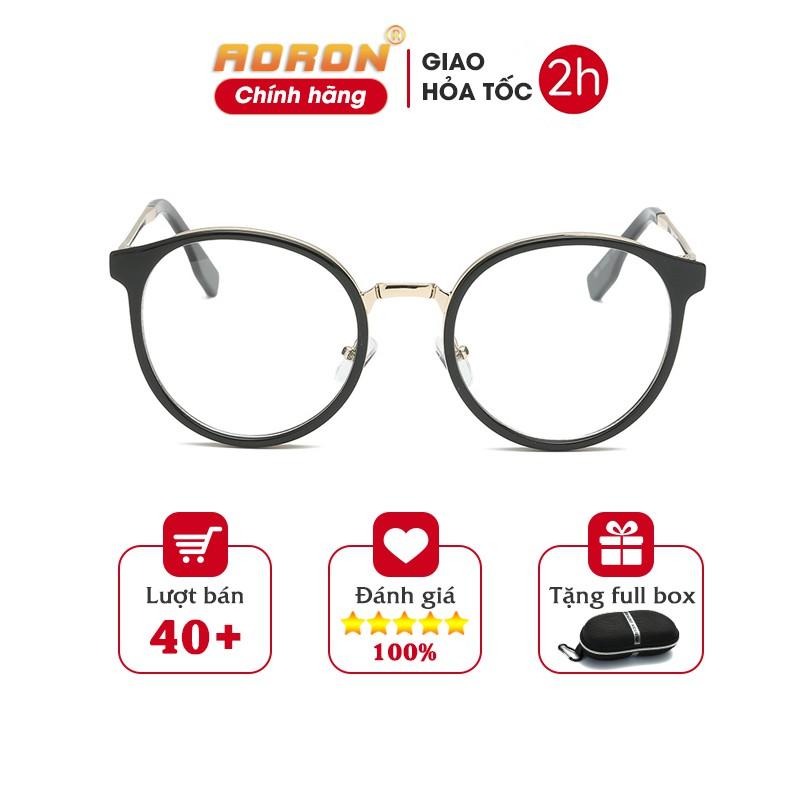 Gọng Kính Cận Nữ Thời Trang Kết Hợp Tròng Kính Chống Ánh Sáng Xanh  AK032-AORON