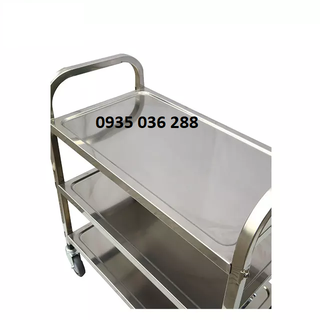 XE ĐẨY DỌN DẸP INOX 3 TẦNG NHÀ HÀNG