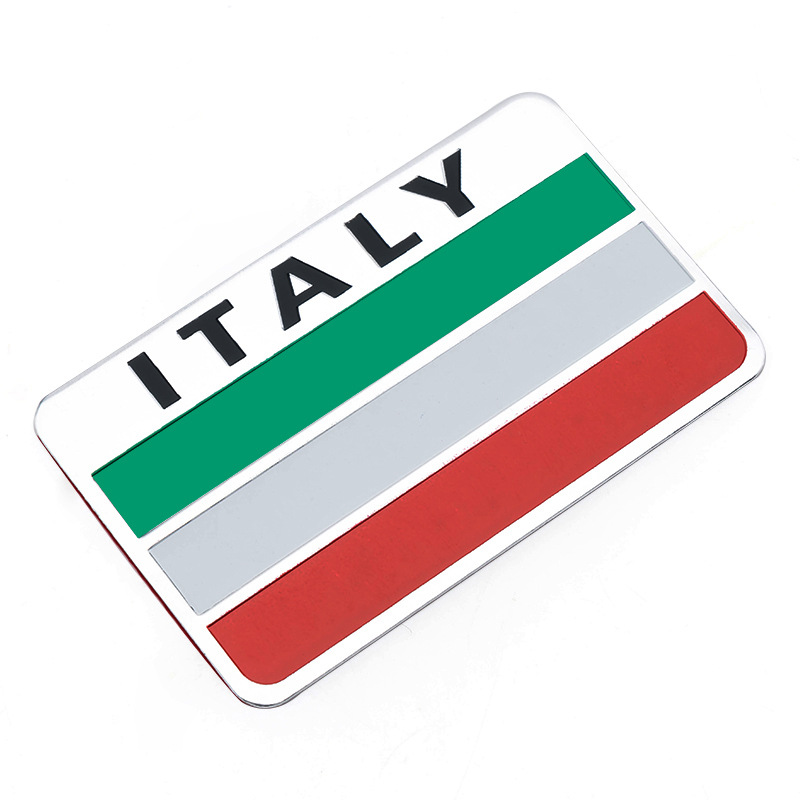 Sticker dán kim loại CỜ Ý - ITALY