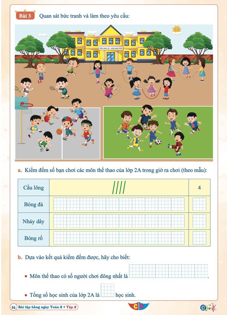 Bài Tập Hằng Ngày Toán 2 - Tập 2 (Biên Soạn Theo Chương Trình SGK Cánh Diều)