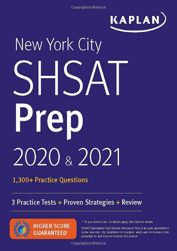 Sách ngoại văn: New York City SHSAT Prep 2020 &amp; 2021: 3 Practice Tests + Proven Strategies + Review (Kaplan Test Prep NY)