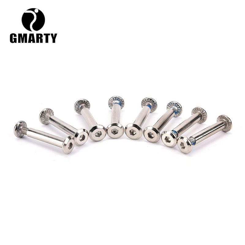 8 Cái Bạc Giày Trượt Lưỡi Ốc Vít Bánh Xe Trượt Bu Lông Giày Trượt Giày Trượt Thép Lưỡi Trượt Trượt Nội Tuyến Trục Trượt