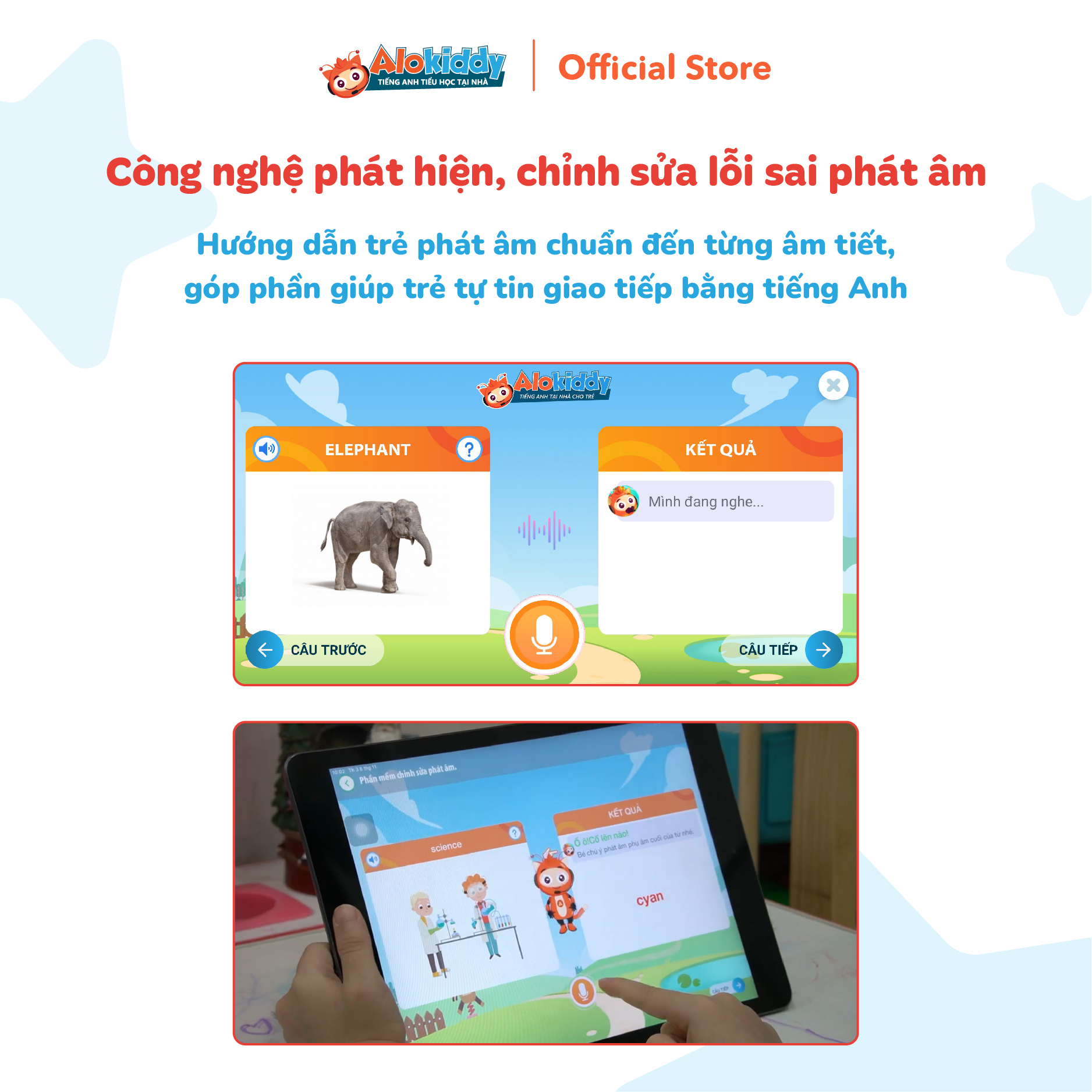 Combo ALOSTAR và ALOKIDDY Tiếng Anh - Nhận mã học tiếng Anh online dành cho bé 2-10 tuổi