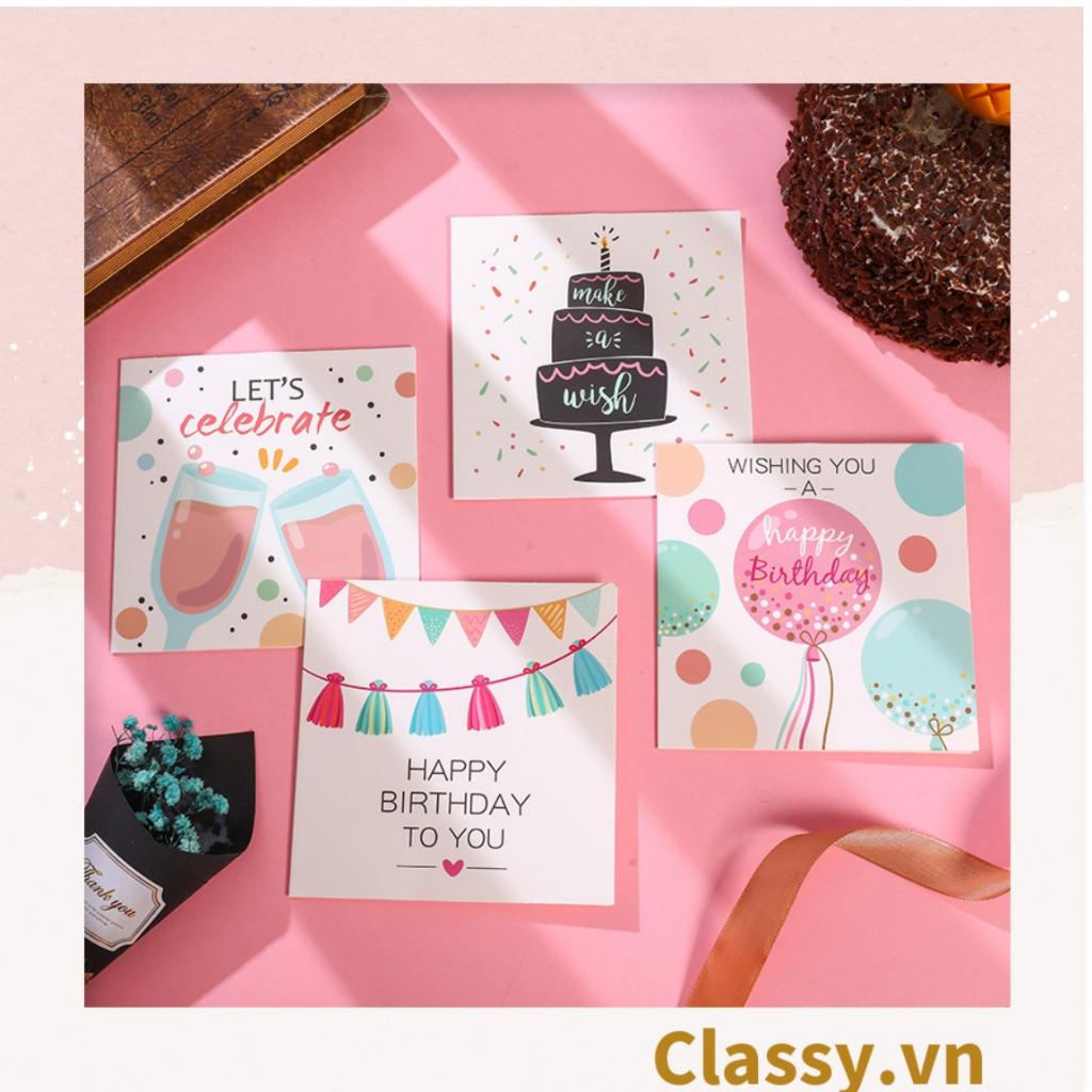 Thiệp chúc mừng, thiệp sinh nhật, thiệp mời Classy thiết kế đẹp, dễ thương PK1538