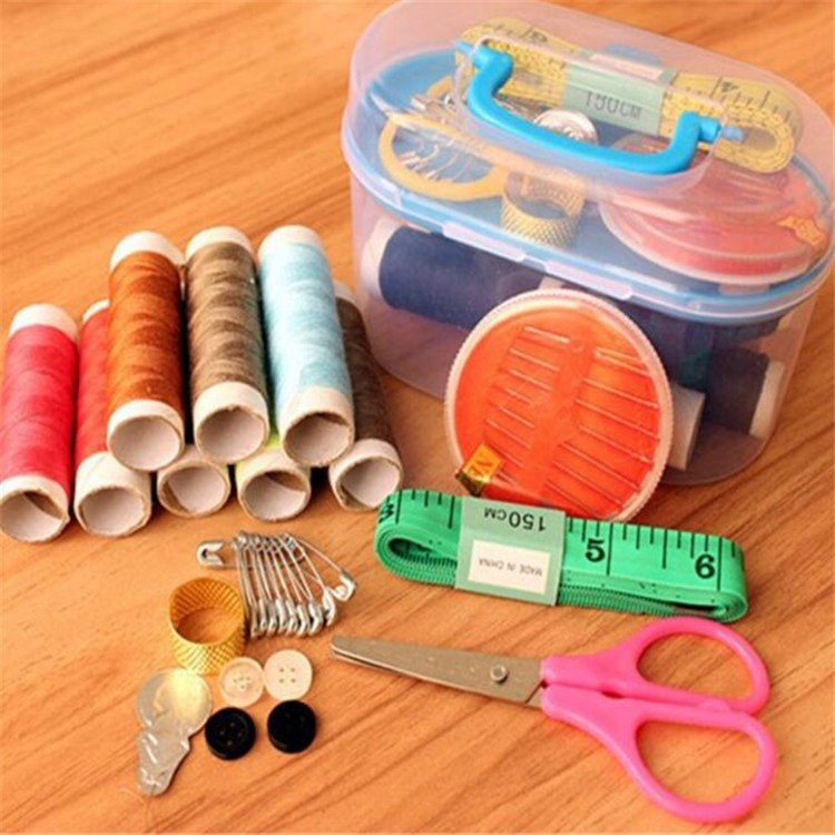 Hộp Kim Chỉ May Vá Quần Áo Xách Tay Mini Đa Năng Món Tiện Lợi Cao Cấp