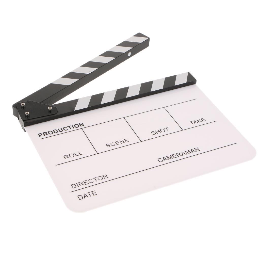 Movie Director Acrylic Dry Erase Slate Scene Prop Clapboard English