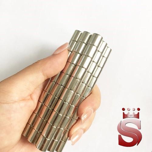 Nam châm trắng kích thước 10x10mm mạ nikel