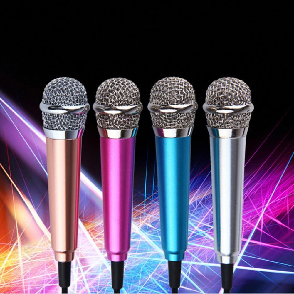 Micro hát karaoke mini dùng cho điện thoại Iphone Android với phích cắm 3.5mm