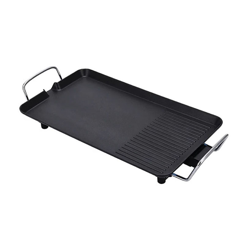 Bếp Nướng Điện DAMAS Electric Grill DK 7558 - Công suất 1500W mạnh mẽ - Thiết kế rãnh thoát dầu mỡ tiện dụng - Lớp phủ chống dính Greblon từ Đức - Hàng chính hãng