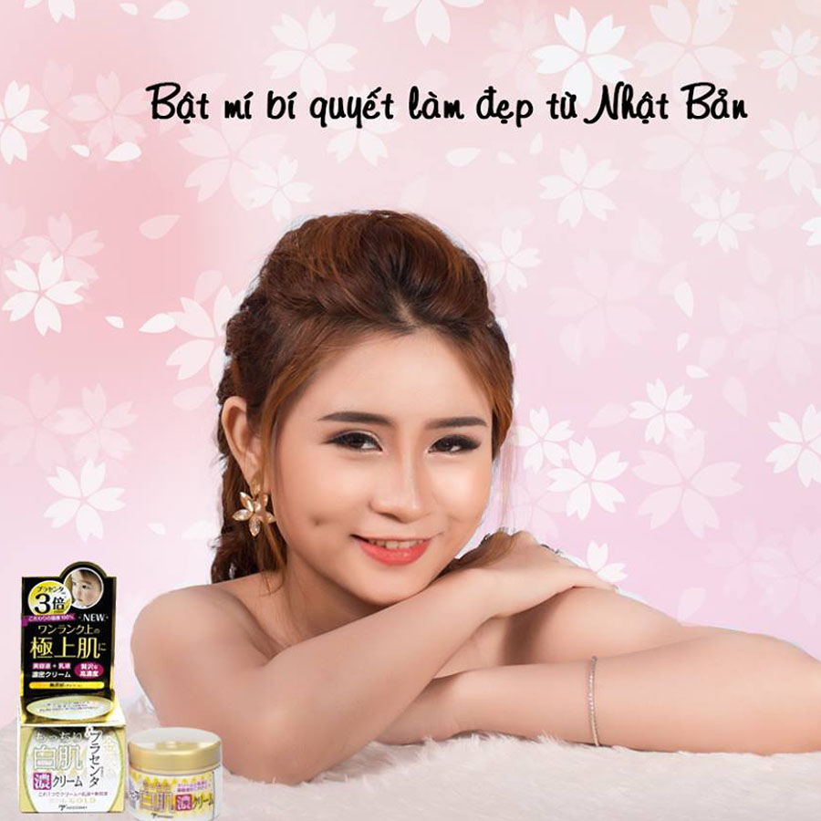 Kem Dưỡng Trắng, Chống Lão Hóa Từ Nhau Thai Và Collagen Từ Nhật Bản White Label Premium Placenta Rich Gold Cream Hũ 60gr