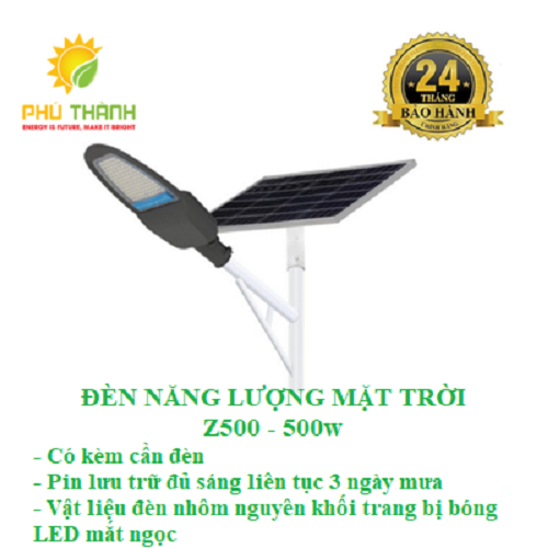 Đèn năng lượng mặt trời 500W đèn bàn chải Z500 hàng cao cấp mẫu mới 2022