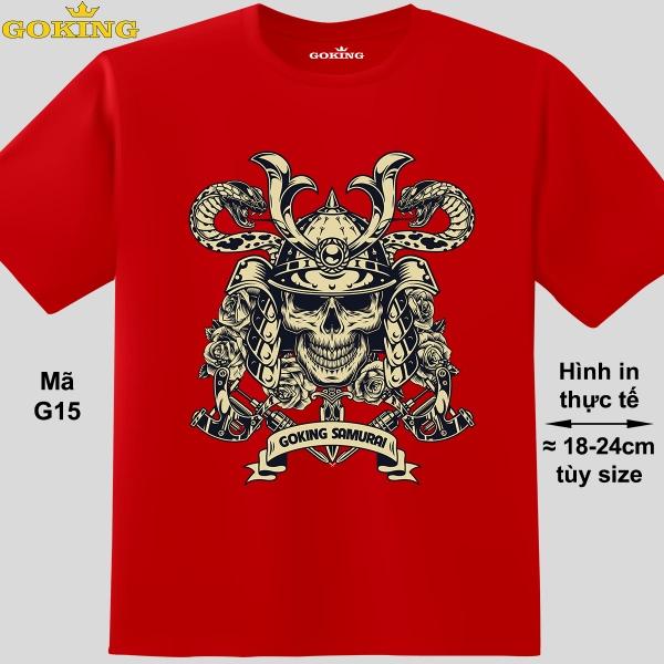 SAMURAI, mã G15. Áo thun in hình siêu ngầu cho nam nữ, form unisex. Áo phông hàng hiệu GOKING. Quà tặng cao cấp cho gia đình, cặp đôi, hội nhóm, doanh nghiệp