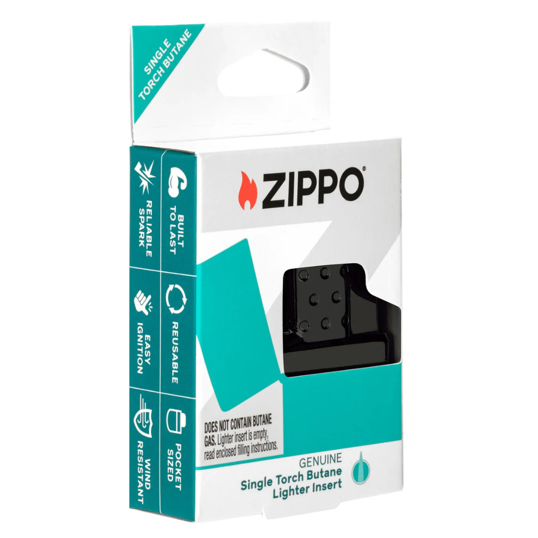 Ruột Zippo Gas Butane 1 Tia Chính Hãng - Ruột Bật Lửa Zippo Single Torch Butane Lighter Insert Đen Nhám