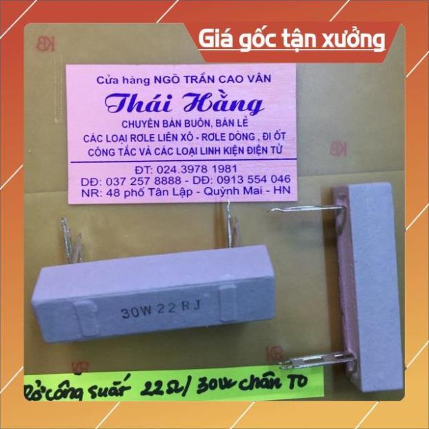 Át tép 32 A /LS giá cho 1 chiếc .  Trở 22 ôm /30 W giá cho 2 chiếc .