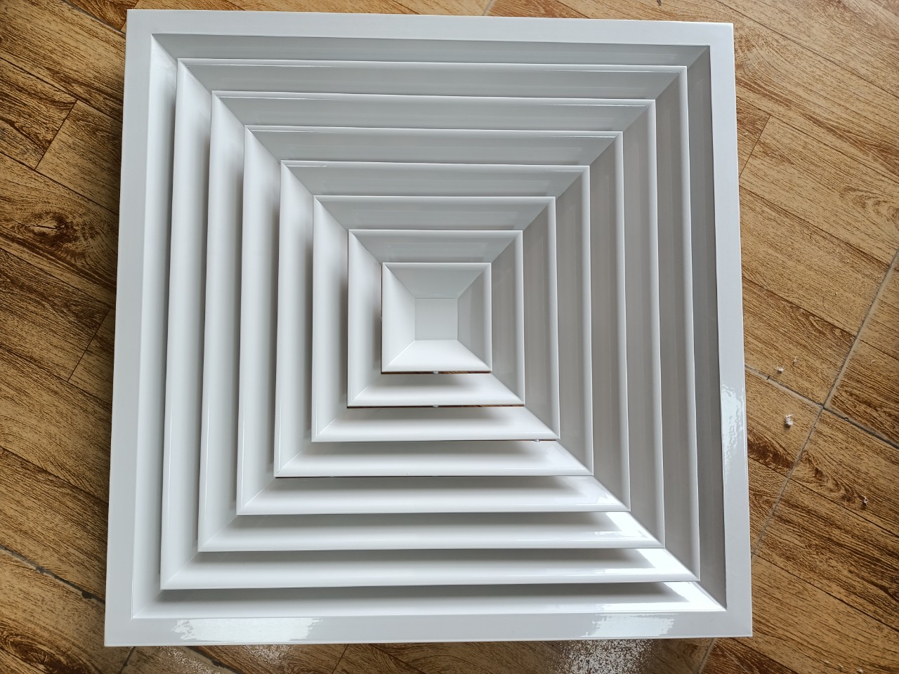 Cửa gió khuếch tán 350x350 nhôm sơn tĩnh điện, cửa gió cấp điều hòa âm trần