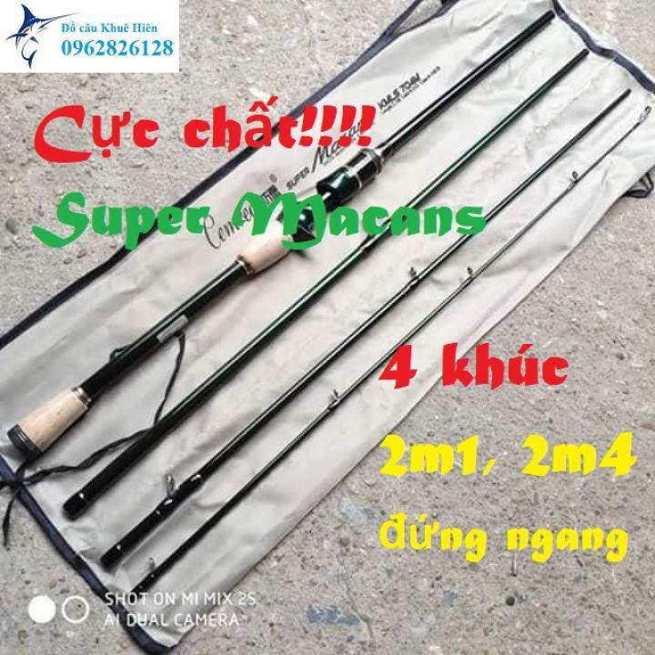 Cần lure Cemreo Mancans 4 khúc máy đứng 2m1 và 2m4 cần lure ngọn M