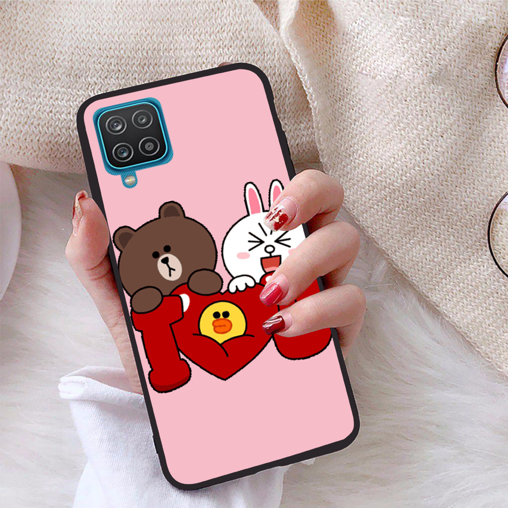 Ốp lưng dành cho Samsung Galaxy A12 viền dẻo TPU Bộ Sưu Tập Phong Cách Trẻ Trung - Tặng giá đỡ điện thoại in logo iCase - Hàng chính hãng