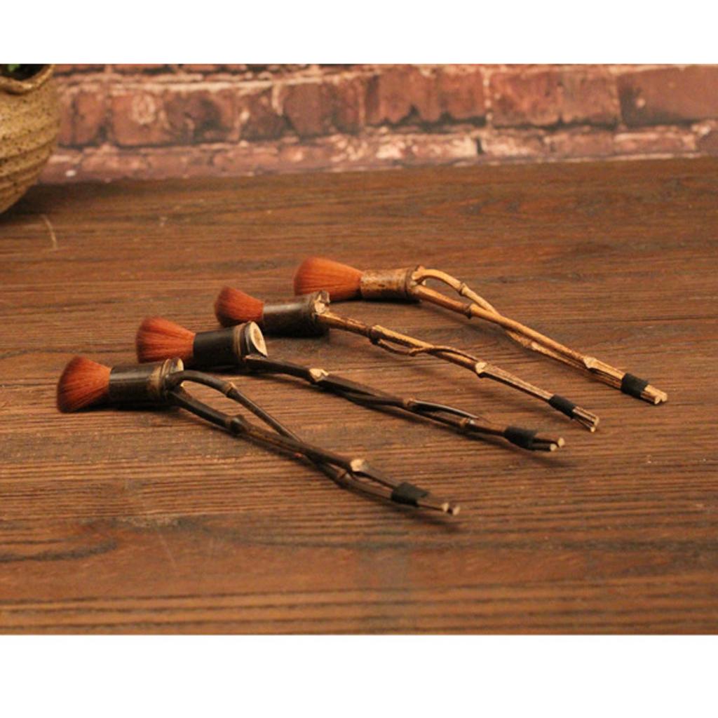 Bamboo Pen Brush Handmade Tea Brush Coffeepot Teapot Brush Thin 20cm