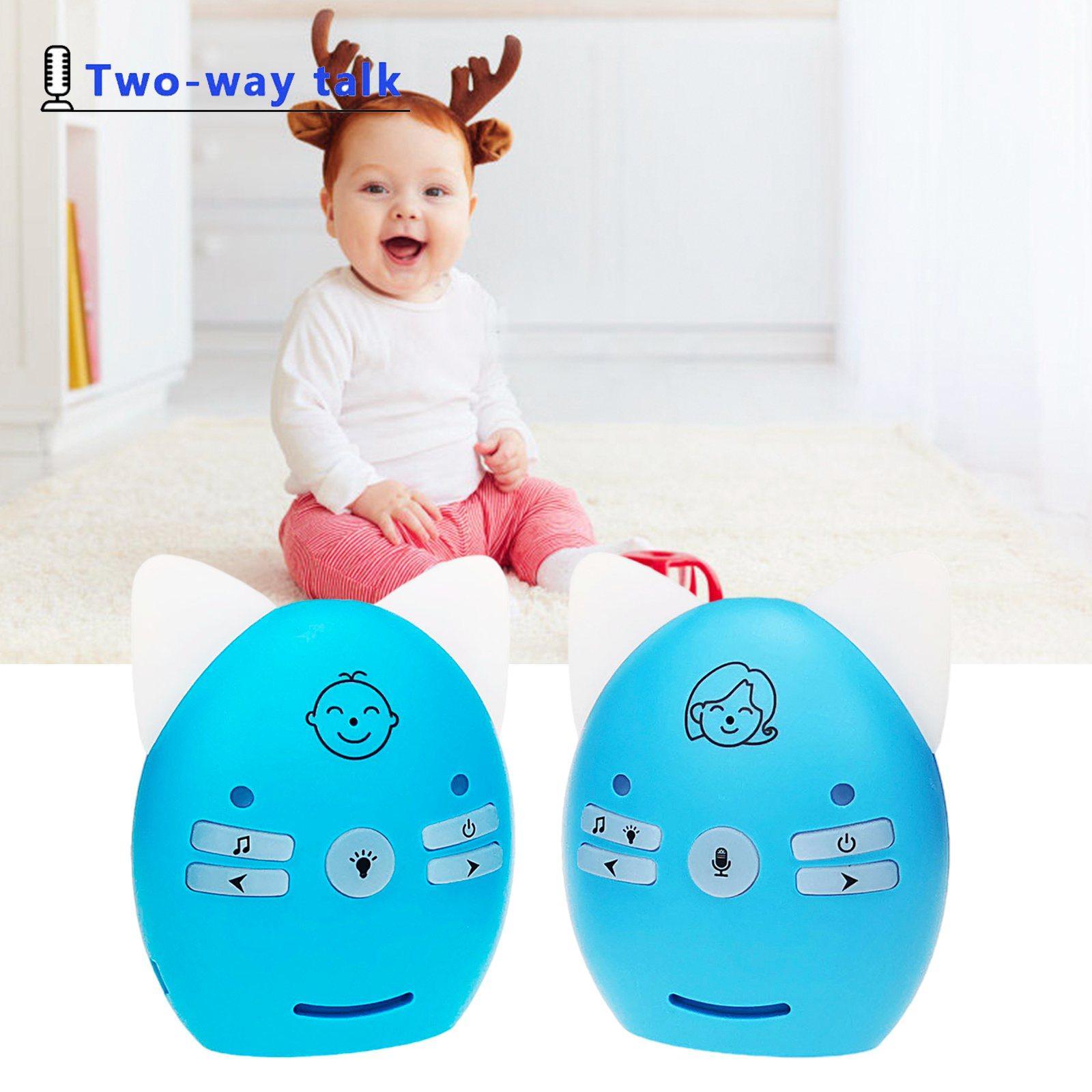 Wireless Baby Monitor Baby Portable Crystal Clear Cry Blue UK Plug