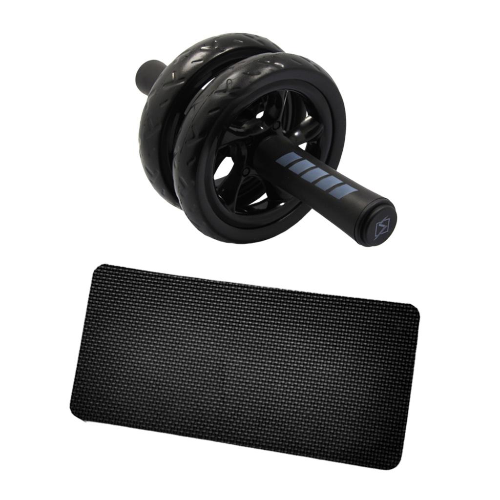 Premium Ab Dual Wheel Roller Abs Trainer with Knee Pad Core Training Equipment