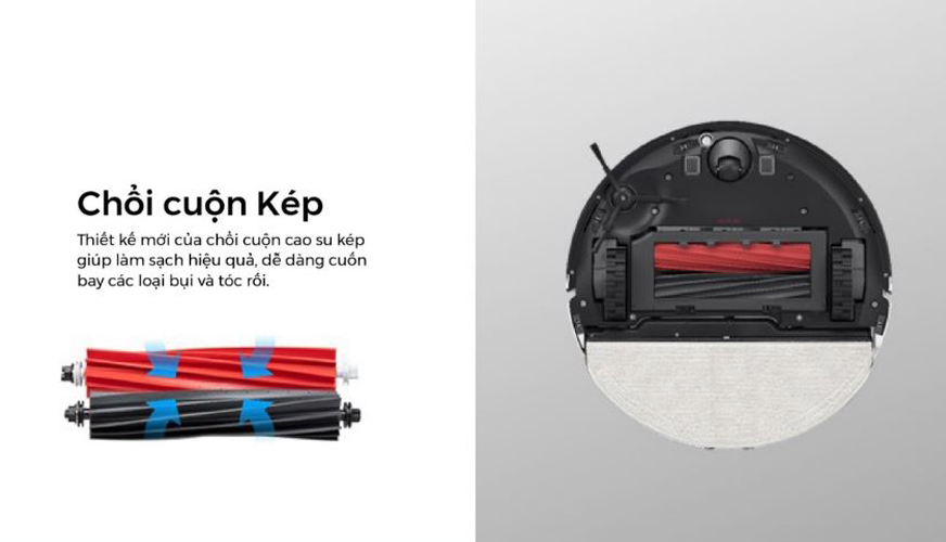 Robot Hút Bụi Lau Nhà Roborock Q5 Pro Plus - Lực Hút 5500Pa - Chổi Chính Kép (Hàng Chính Hãng)