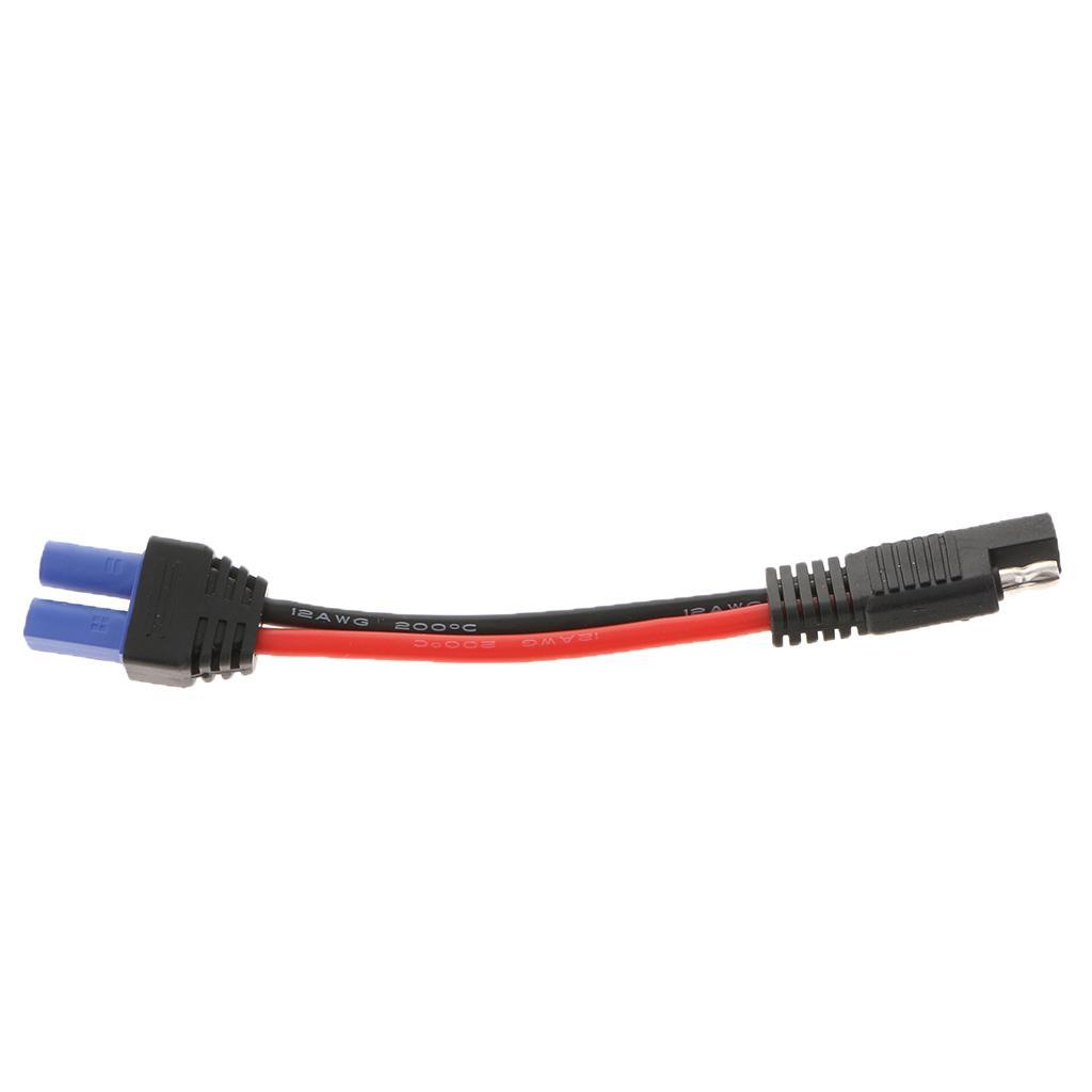 12V SAE to Female Power Adapters Cables For Car Motorcycle Solar Battery