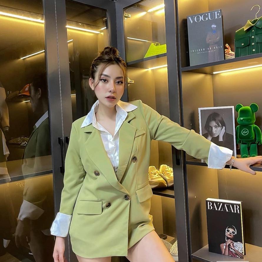 Áo blazer nữ áo vest dài tay khoác ngoài phong cách hàn quốc nhiều màu ( VE01