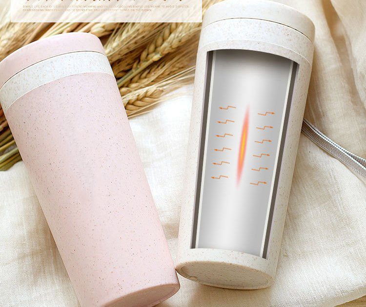 Bình Giữ Nhiệt Lúa Mạch Có Nắp Đậy 300ml