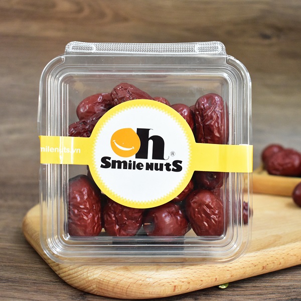 Táo Đỏ Khô Smile Nuts hộp 110g mùa mới, mềm xốp, ngọt tự nhiên