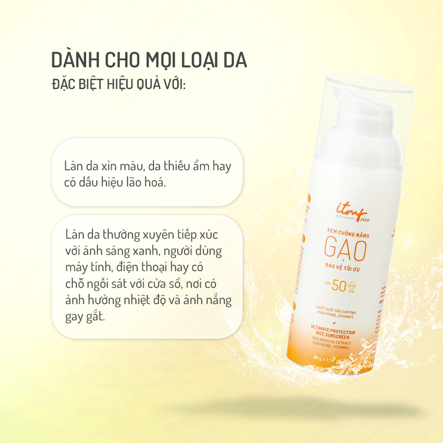 Kem Chống Nắng Gạo Bảo Vệ Tối Ưu 50g