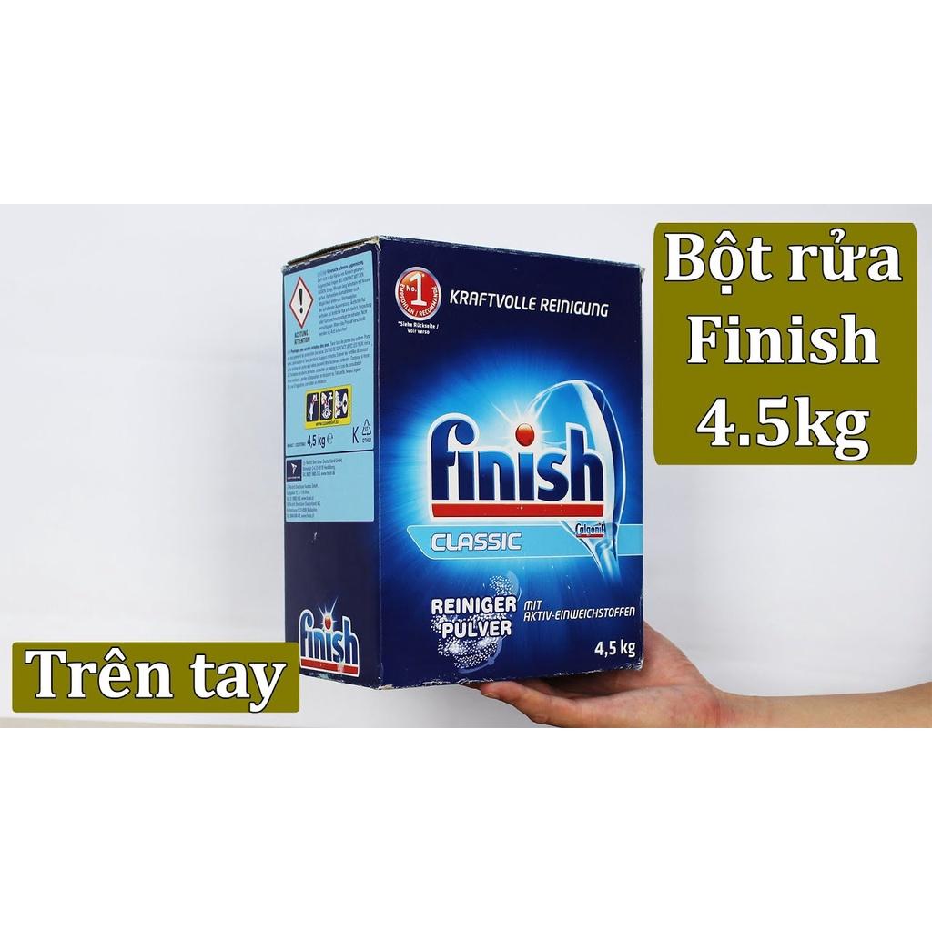 NHẬP KHẨU chính hãng Bột rửa bát Finish 4.5kg + Tặng viên Finish dùng thử