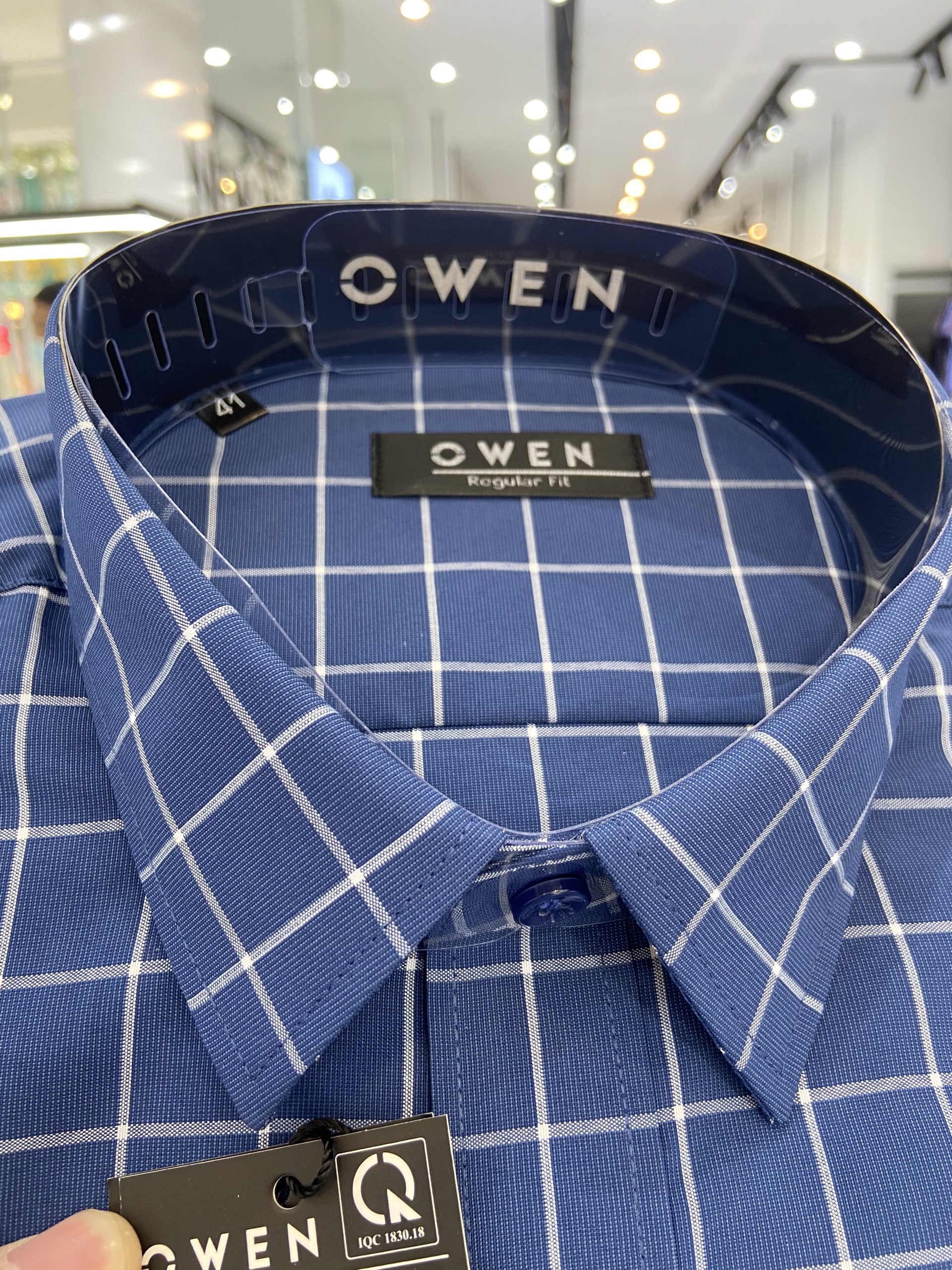 OWEN - Áo sơ mi nam dài tay dáng REGULAR sợi Bạch đàn - Mã AR23393D