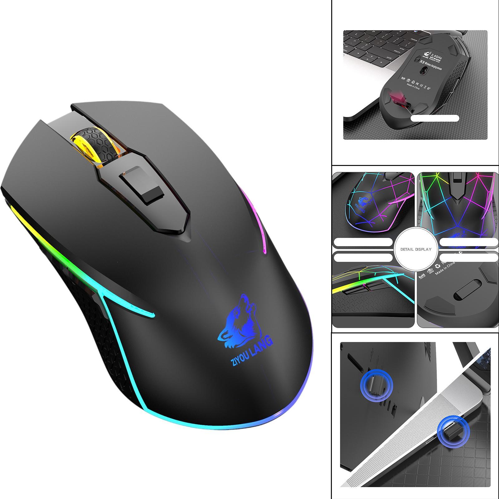 X9 USB Wireless RGB Backlit Gaming Mouse 2400DPI 500mAh