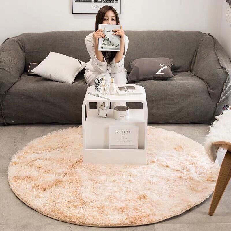 THẢM LÔNG LOANG TRÒN 1m x 1m