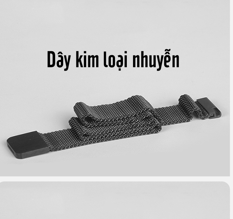 Dây thay thế cho Xiaomi Miband 5 kim loại nhuyễn TF, Nam Châm